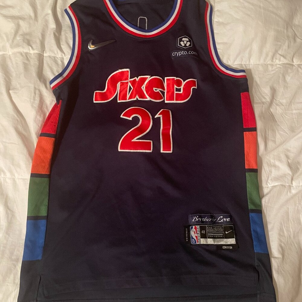 Philadelphia 76ers jersey-Joel Embiid-Nike-Icon Edition